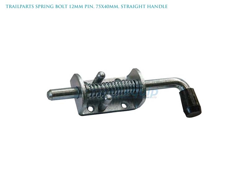 Trailparts Spring Bolt 12mm Pin 75x40mm Straight Handle
