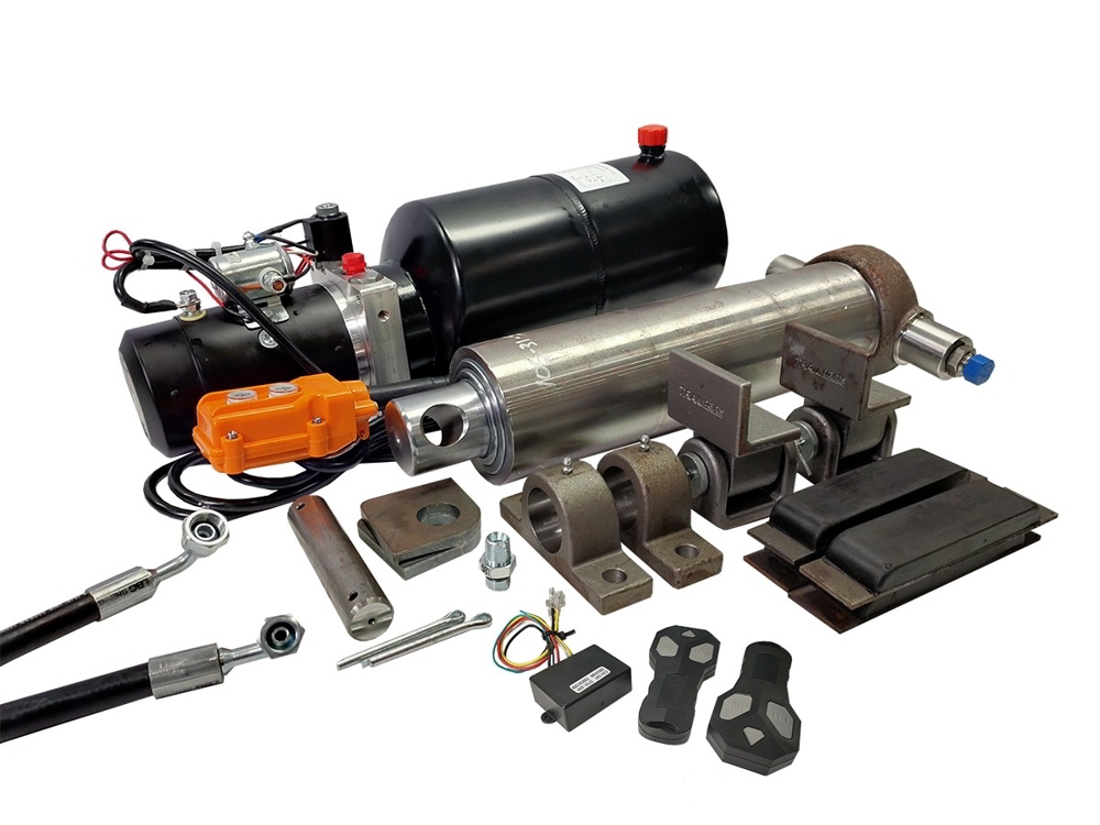 Trailparts 1050mm Hydraulic Tipping Kit 12V Wireless