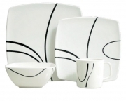 Zen Premium Shatter-Resistant Melamine 16-Piece Tableware Set