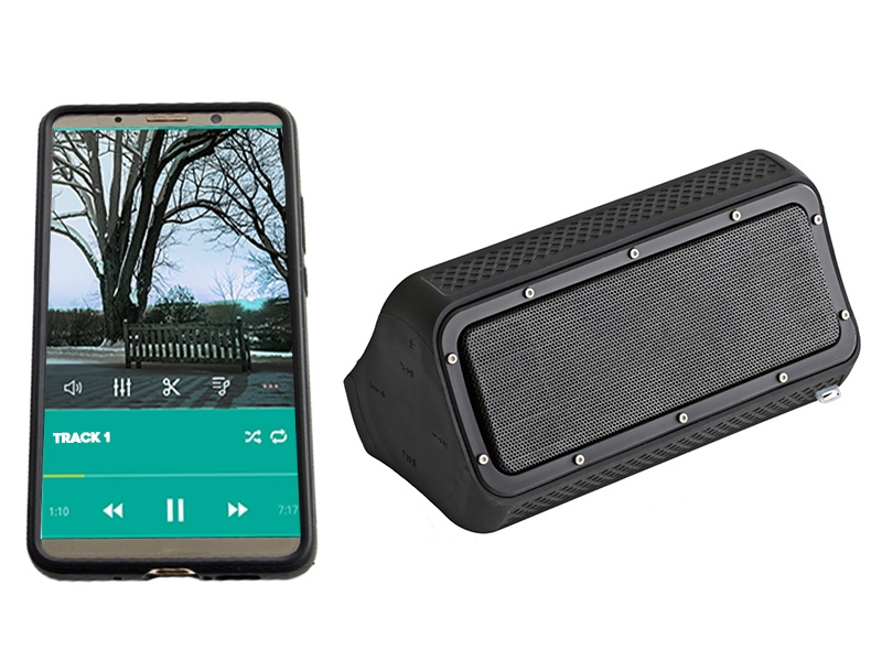 CrystalSound Waterproof Bluetooth Speaker and Power Bank