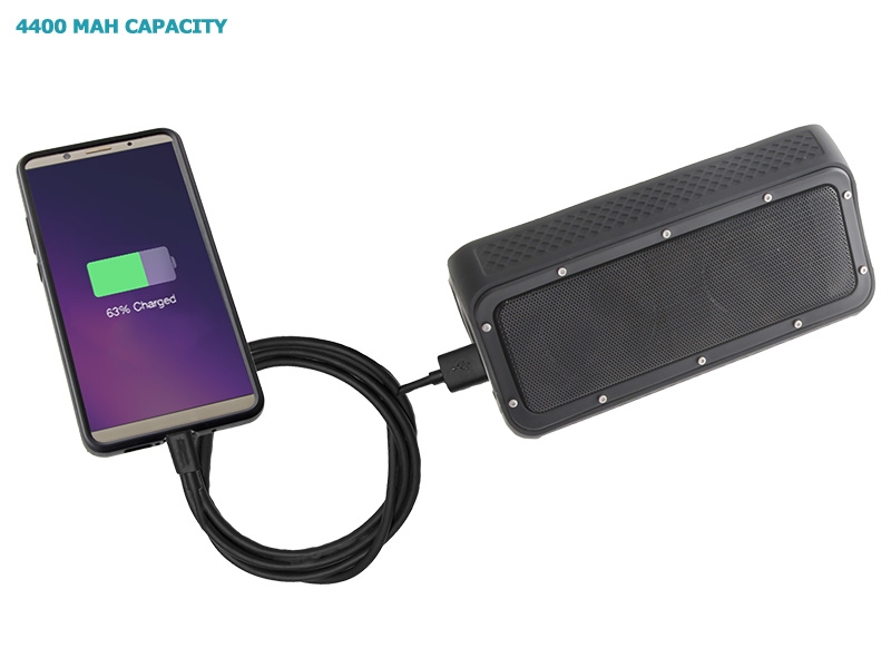 CrystalSound Waterproof Bluetooth Speaker and Power Bank