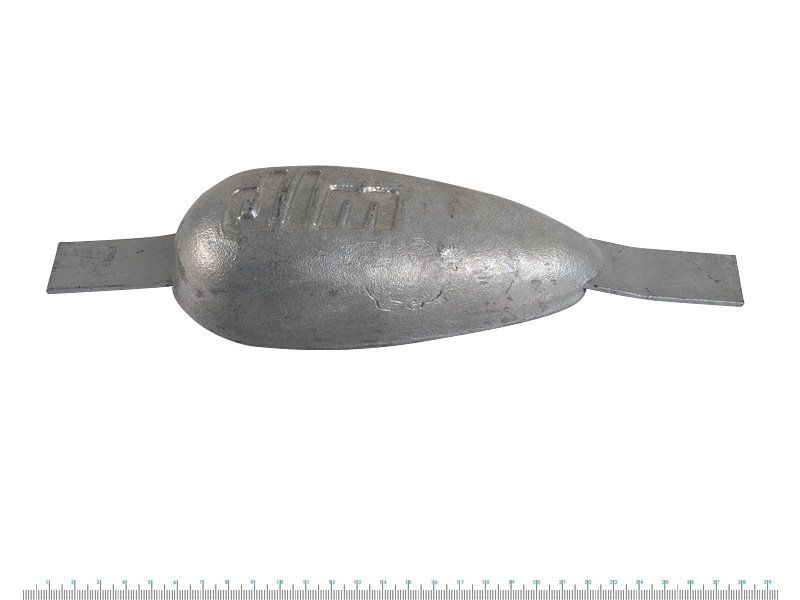 DLM Zinc Anode Block with Galvanised Strap 165x77x43mm