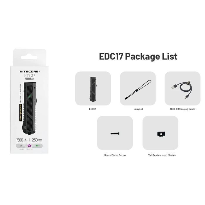 NITECORE EDC17 EDC Flashlight 1500 Lumen