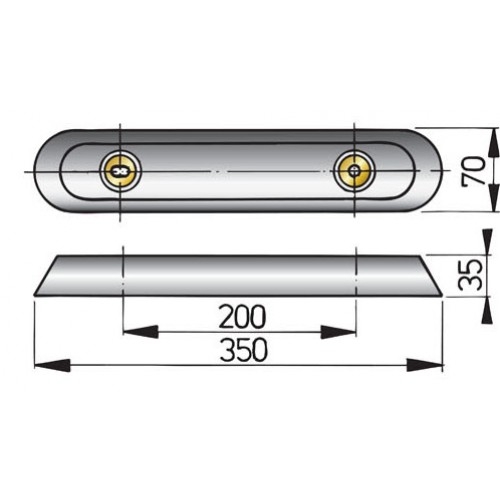 VETUS Zinc Hull Anode
