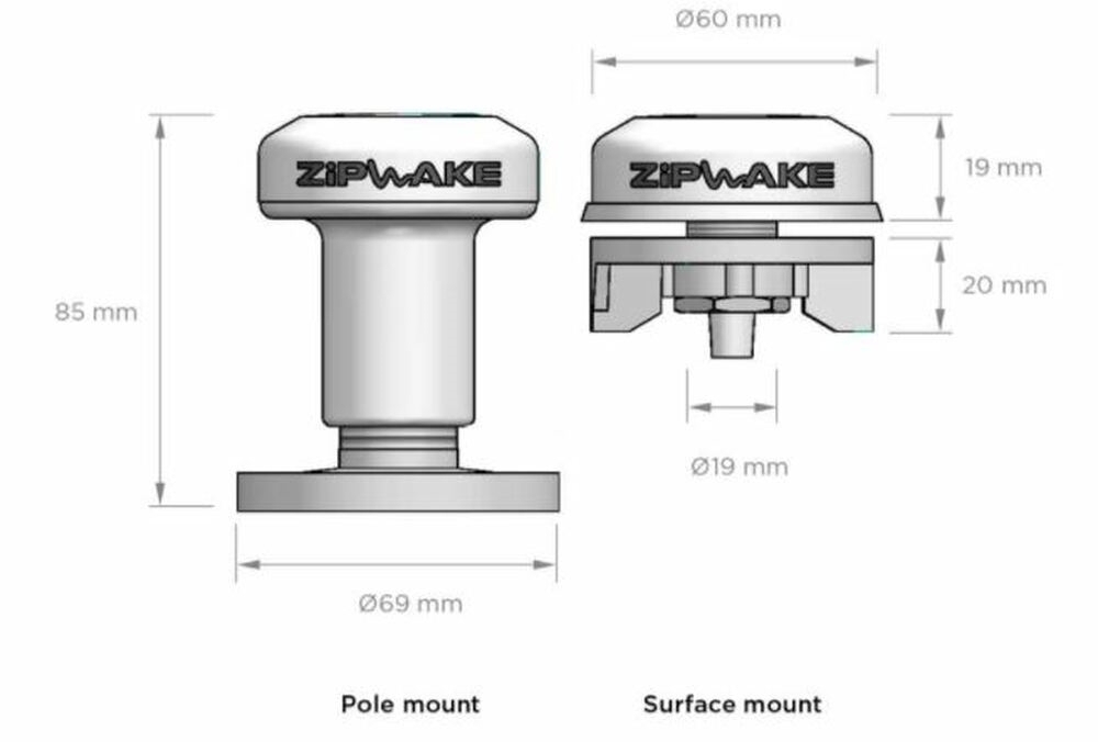 Zipwake External GPS With Cable 5M & Mount Kit