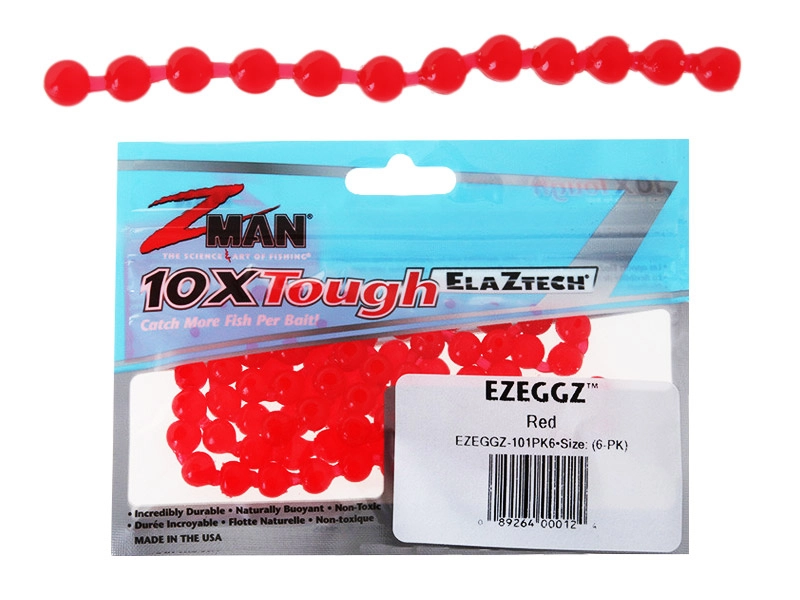 Buy Z-Man EZ EggZ String Soft Bait Red online at Marine-Deals.co.nz