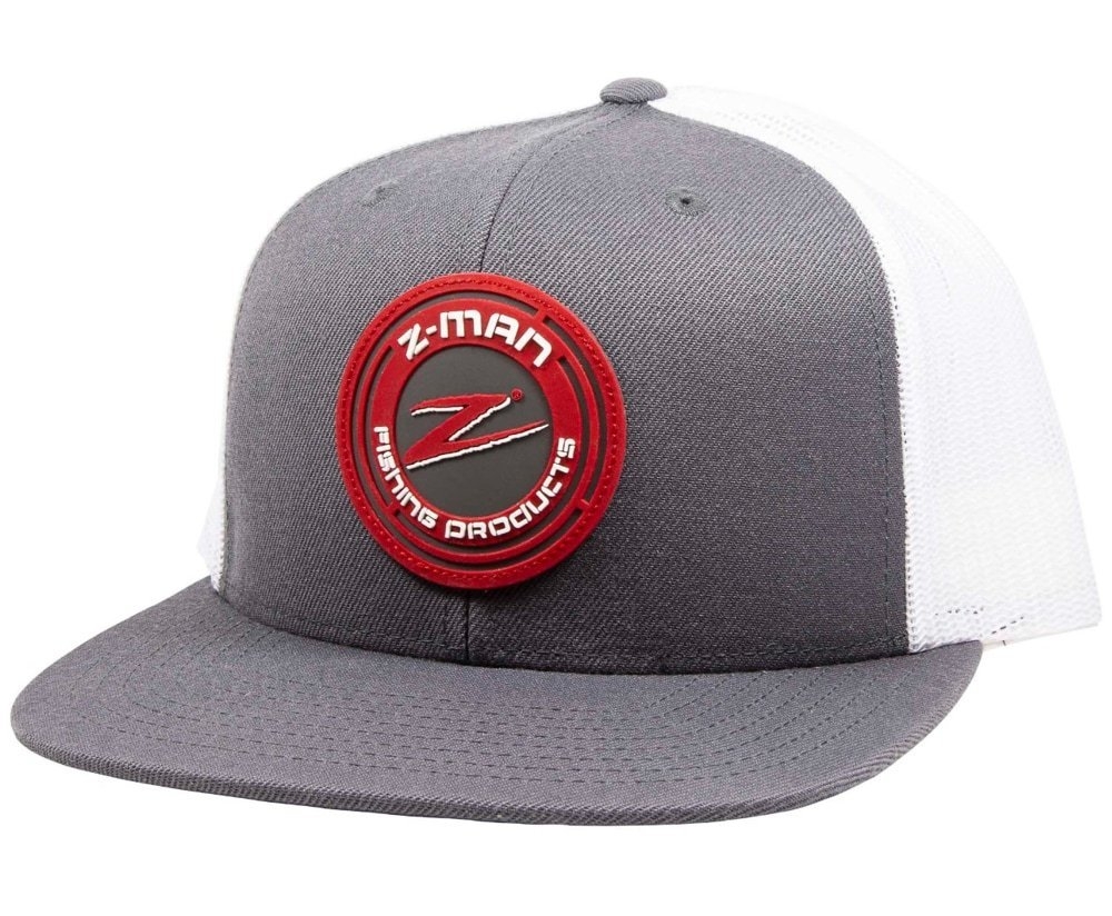 Z-Man Trucker Hatz Flatbill Twill Cap Charcoal/White
